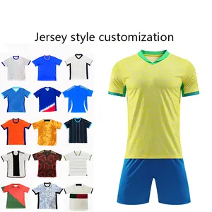 Camisa de futebol da Tailândia, camisa de futebol personalizada de melhor qualidade para clubes, seleção de time de futebol, uniforme, camisas de futebol, conjunto OEM
