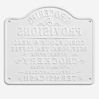 Letrero Metálico Vintage al por Mayor, Placa de Pared Rústica de Metal Grabado, Decoración Antigua para Tiendas, Fábrica de Letreros Metálicos Personalizados OEM