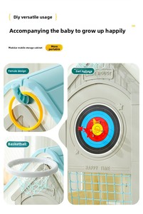 Tente de jeu château de princesse pour enfants, avec fenêtre, pour tout-petits, bébés et enfants, en polyester durable - Product Image 6