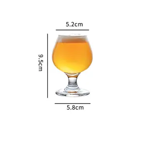 Prix bon marché 150ml verre à pied classique transparent parfait pour les verres de dégustation de bière