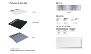 Piatto doccia in resina antiscivolo <span class=keywords><strong>solido</strong></span> in stile europeo piatto doccia rettangolare Smc antiscivolo per bagno - Product Image 4
