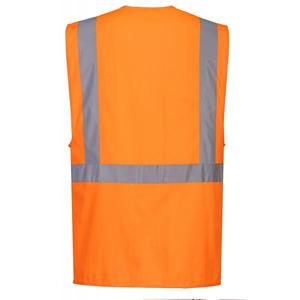 เสื้อกั๊กสีส้มสำหรับผู้บริหาร C357ORRL มองเห็นได้ชัดเจนพร้อมกระเป๋าใส่แท็บเล็ตชุดทำงาน HI-VIS 5036108351480 - Product Image 2
