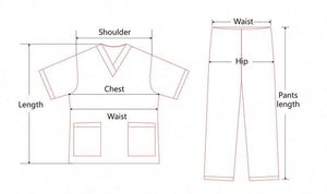 Tenues de travail extensibles anti-rides, ensembles d'uniformes d'infirmière, blouses d'infirmière, uniformes médicaux - Product Image 6