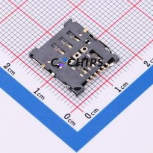MICRO-SIM-006-H15 SIM Card Connector SMD Connector Flip Cover Type Micro SIM Card Card Holder 1.5mm - Product Image 2
