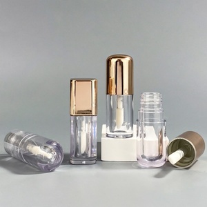 Contenants de brillant à lèvres vides en argent rechargeables de luxe en gros, tubes d'emballage pour brillant à lèvres pour cosmétiques - Product Image 4