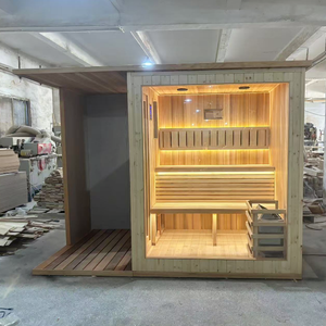 فيلا خشبية مكربنة مخصصة للفناء الخلفي في الهواء الطلق صالة شرفة مجموعة من 1-10 أشخاص مع البرد/، - Product Image 6