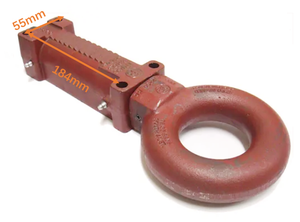 Accouplements de boule de remorquage d'<span class=keywords><strong>anneau</strong></span> évalué par 2T peints en rouge adapte les attelages de remorquage de remorque de fonte de remorque freinée mécanique et hydraulique avec l'<span class=keywords><strong>anneau</strong></span> - Product Image 2