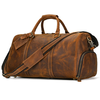 Nouveautés sacs à main de luxe à la mode vintage sac à bagages en cuir pour hommes sac de voyage en cuir véritable pour hommes
