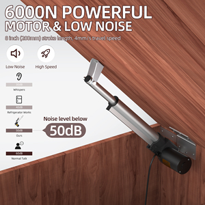 Bulk IP54 <b>Waterproof</b> Linear Actuator 6000n 12v Outdoor 8" Stroke 4mm/s Rohs CE Certified Furniture Automation Linear Actuator - Product Image 4