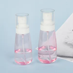 PETG 30ml 60ml Runde Parfüm Nachfüllbare Kosmetik behälter Kunststoff-Sprüh flasche für Hautpflege-Lotion creme
