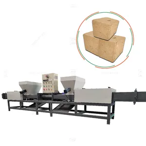 Compressed chips block extruder wood sawdust pallet block making machine