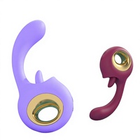 Sihande SHD-S521 Vibrator für Frauen mit G-Punkt und Klitoris Stimulation, Doppelte Starke Vibration und Zungenleck-Funktion für Weibliche Selbstbefriedigung