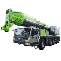 Grue mobile de 110 tonnes alimentée par un moteur Weichai pour des opérations de levage complexes