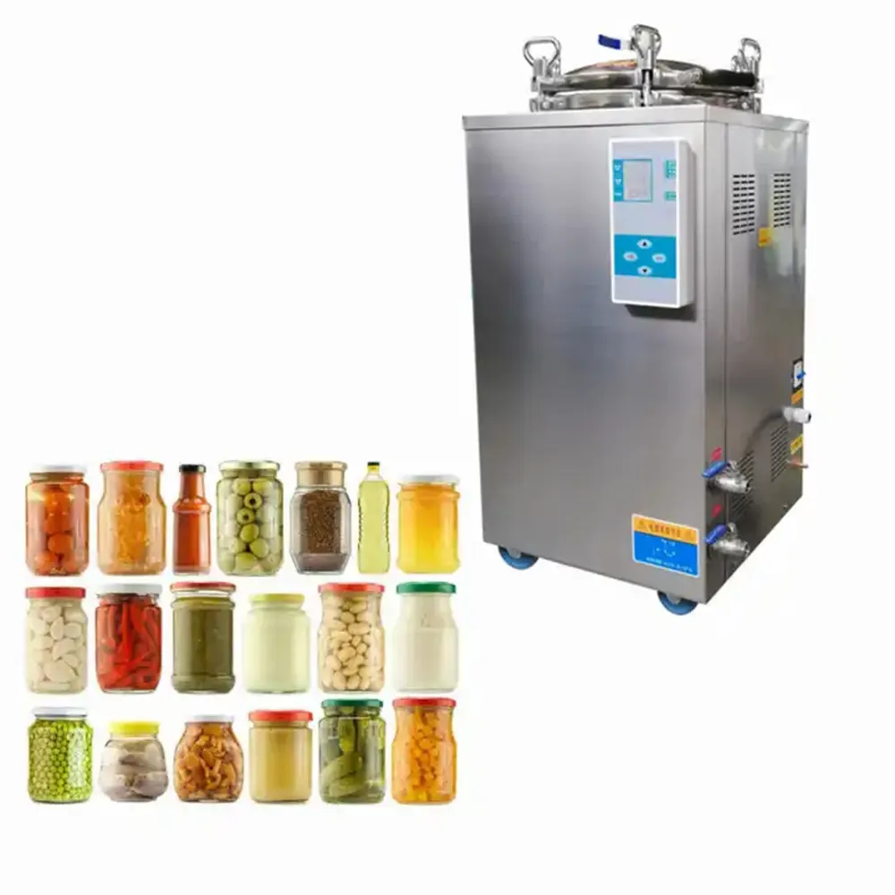 IKEME 35L 50L 75L 100 Litres Autoclave Price Mushroom Bags Sterilizer Canning Food Vertical Autoclave Sterilizer Machine