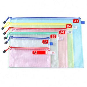 Pochette en maille imperméable avec fermeture éclair, sacs de voyage polyvalents pour documents, pour le bureau, l'école, les jeux de société, les puzzles, les cosmétiques - Product Image 1