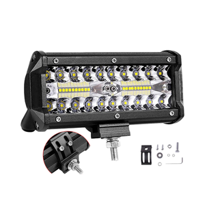 Nueva Barra de Luz LED de Trabajo Súper Brillante de 7 Pulgadas y 120W 24V, 6000K, Haz de Luz Concentrado y Difuso, para Vehículos Universales, Camionetas Todoterreno, SUV, Reparaciones - Product Image 2
