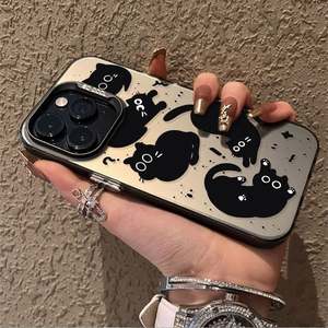 Funda para Teléfono con Gráfico de Gato de Back Cove, IMD, para iPhone 17, 16, 15, 14, 13, 12, 11, X, XR, Xs, SE2, SE, 8, 7, 14 Plus, Pro Max, PC+TPU - Product Image 3