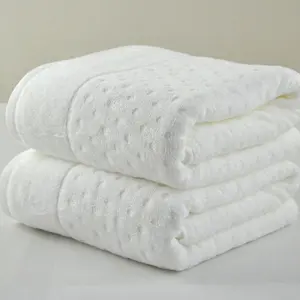 Forniture alberghiere a cinque stelle 100% set di asciugamani da bagno di lusso in cotone