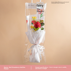 Fiori colorati a maglia bouquet di fiori tulipano regali di san valentino fatti a mano tulipano artificiale regali di festa <span class=keywords><strong>della</strong></span> mamma - Product Image 6