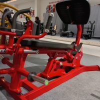 Máquinas de prensa de piernas unilaterales para gimnasio comercial, equipo de gimnasio, máquina de extensión de piernas a 45 grados y curl de piernas