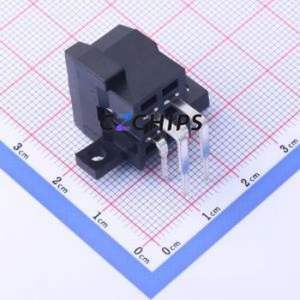 K828801WR-2x02-PTSN Automotive Connector Bent Lead Through Hole Connector 4P 5mm 2 Right Angle Insert - Product Image 2