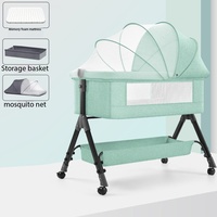 Berceau multifonctionnel électrique pour bébé, berceau intelligent pour nouveau-né, berceau apaisant pour bébé, lit de sommeil pour bébé, lit d'appoint