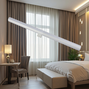 Dimmable tuyến tính dẫn ánh sáng 300mm 500mm đôi đã kết thúc Tường Đèn chiếu sáng trang trí <span class=keywords><strong>s14s</strong></span> gương <span class=keywords><strong>LED</strong></span> ống ánh sáng PC cho khách sạn - Product Image 1