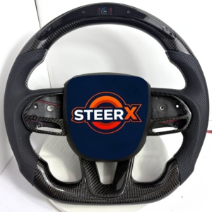 พวงมาลัยคาร์บอนไฟเบอร์ Charger Hellcat สำหรับชุดอัพเกรด Pack Redeye OEM - Product Image 1