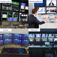 Contrôleur de mur vidéo 4K60 Commutateur HDMI 2X3 2X4 quantité minimale de commande de mur vidéo Affichage multiple Salles de conférence multimédia 8 en 8 sorties