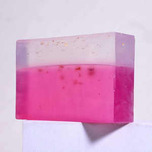 HANLINGER Private LOGO Savon naturel organique hydratant blanchissant pour la peau Savon au <span class=keywords><strong>sel</strong></span> <span class=keywords><strong>de</strong></span> <span class=keywords><strong>l</strong></span>'<span class=keywords><strong>Himalaya</strong></span> <span class=keywords><strong>rose</strong></span> en feuille d'or 24 carats - Product Image 5