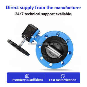 Vanne <span class=keywords><strong>papillon</strong></span> électrique à bride D941X DN50-DN300 PN10 PN16 en fonte ductile motorisée pour système d'eau - Product Image 5