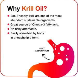 Aceite de Krill Premium 350mg Omega 3 en Cápsulas Blandas para Mujeres y Hombres, Apoya la Movilidad de las Articulaciones y la Función Mental, 130 Cápsulas Blandas - Product Image 2