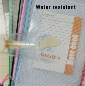 Mesh Zipper Pouch Bags Plastic Zipper Pouches Mesh Bags Waterproof Clear Travel Pouches <b>File</b> Bag with Zipper - Product Image 2