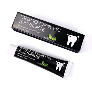 Logo personnalisé <span class=keywords><strong>Dentifrice</strong></span> au <span class=keywords><strong>charbon</strong></span> actif naturel <span class=keywords><strong>de</strong></span> qualité supérieure - Product Image 4