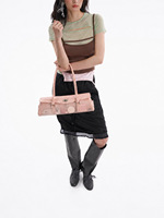 Anpassbare Y2K Retro Trendy Jelly Bag Damen Unterarmtasche mit Drehverschluss und langem Tragegurt für den Sommer-Streetstyle