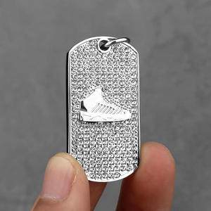 <strong>2026</strong> Hip Hop <strong>Basketball</strong> <strong>Shoes</strong> Pendant Necklace for Men, Iced Out CZ Waterproof Tarnish Free Stainless Steel Jewelry Wholesale - Product Image 6