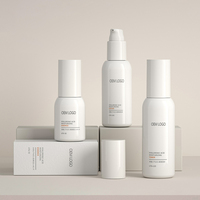 Diskon Besar Pabrik Langsung PP AS Serum Matte Putih Botol Kaca Pompa Pengap Putih 30Ml 50ML Set Botol Vakum Akrilik