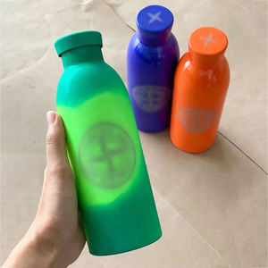 Double Wall Stainless Steel 500ml Thermosensitive Eco-Friendly Portable <b>Water</b> <b>Bottle</b> 17oz <b>Metal</b> Clima Flask Insulated Island - Product Image 1