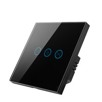 Interrupteur tactile intelligent Zigbee Tuya pour rideaux, compatible avec Alexa et Google Home, pour prises EU/US