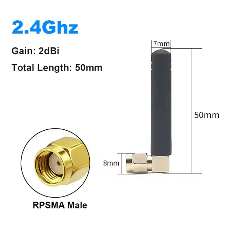 Antenna Cb 27 MHz 2 Antenne SMA Ad Alto Guadagno 2-3 DBi Per Reti GSM/GPRS - Frequenza 900-1800 MHz, Angolo Retto Antenna GSM SMA