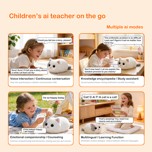 Robot Animale Domestico Intelligente Walulu per Ansia, con Voce Rilassante, Peluche Interattivo che Racconta Storie, Bambola AI con ChatGPT, Giocattolo Sicuro e Confortevole - Product Image 5