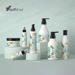 ULI Distributeur de pompe à lotion vide 300ml 400ml 500ml 600ml Bouteille d'emballage en plastique ronde cosmétique OEM ODM - Product Image 3