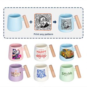 Lot de tasses en céramique blanches de 11 oz pour sublimation Zibo, idéales pour l'impression personnalisée amusante - Product Image 3