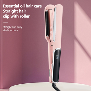 Lisseur et boucleur 2-en-1 professionnel en céramique infusé aux huiles essentielles, chauffe rapide pour tous types de cheveux - Product Image 2
