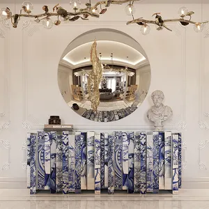 Table <span class=keywords><strong>d</strong></span>'angle de rangement pour peinture de designer italien personnalisé Rome Casier <span class=keywords><strong>d</strong></span>'entrée de salon <span class=keywords><strong>et</strong></span> <span class=keywords><strong>d</strong></span>'hôtel de luxe moderne - Product Image 2