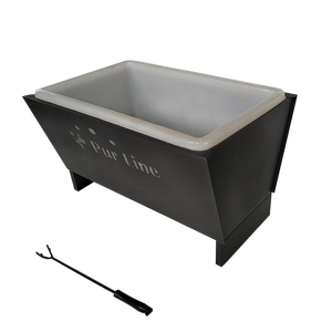 Rectangular Outdoor Steel <strong>Fire</strong> <strong>Pit</strong> <strong>with</strong> Plastic Ice Bucket - Product Image 6