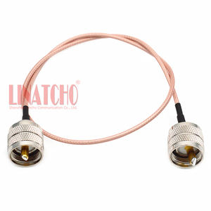 50 * خسارة منخفضة RG316 UHF ذكر إلى PL259 UHF قابس ذكر محوري RF كابل ضفيرة - Product Image 1