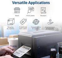 Imprimante intelligente de bureau à transfert thermique haute efficacité TE210 TE310 pour étiquettes d'expédition et autocollants pour la logistique express