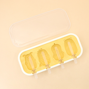 Moule à crème glacée en Silicone <span class=keywords><strong>de</strong></span> qualité alimentaire pour enfants <span class=keywords><strong>cochon</strong></span> dinosaure Animal Popsicle pour modèle <span class=keywords><strong>de</strong></span> crème glacée et <span class=keywords><strong>de</strong></span> bâton <span class=keywords><strong>de</strong></span> fromage à la maison - Product Image 2