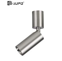 Plafonnier LED COB en aluminium GUPO, 220V, driver intégré, 3W 6W 9W, finition argent mat, spot LED à montage en surface